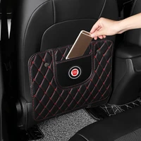 car seat back anti kick pad leather interior auto anti scratch protector covers pads for fiat panda 500 59 auto accessories