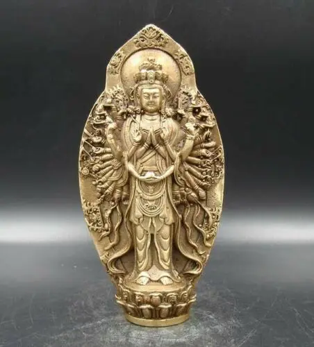 Коллекционная резная статуя ручной работы тысяча ручных статуй Кван-Инь Индия