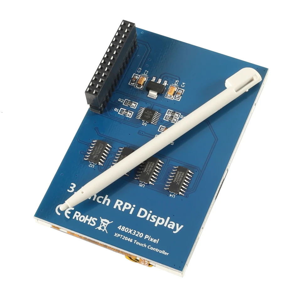 Сенсорный ЖК-экран с ручкой 3 5 дюйма Raspberry Pi 4 B /3 Модель | Компьютеры и офис