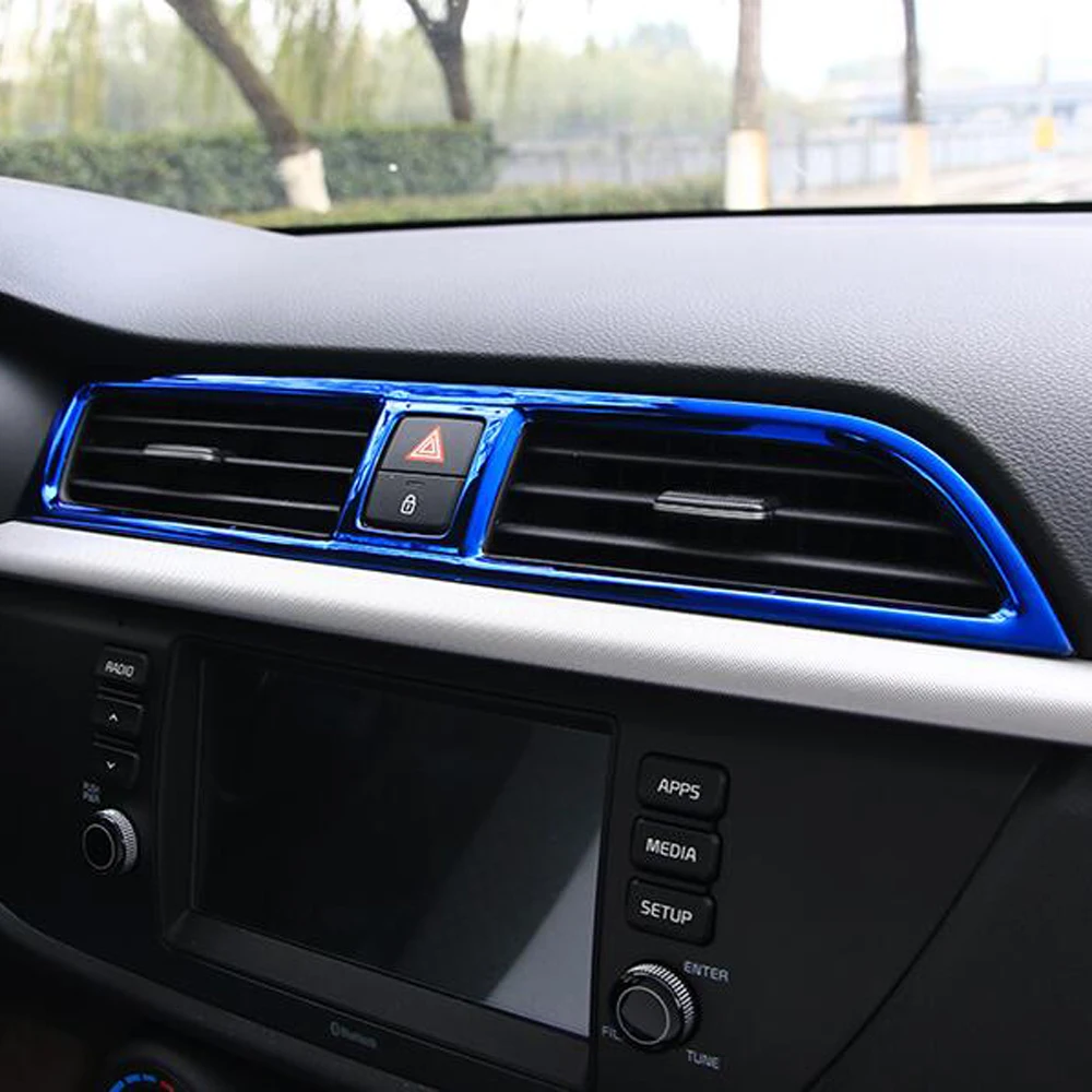 Крышка вентиляционного отверстия из стали для Kia K2 Rio 4 X line 2017 2018 2019 обшивка выхода