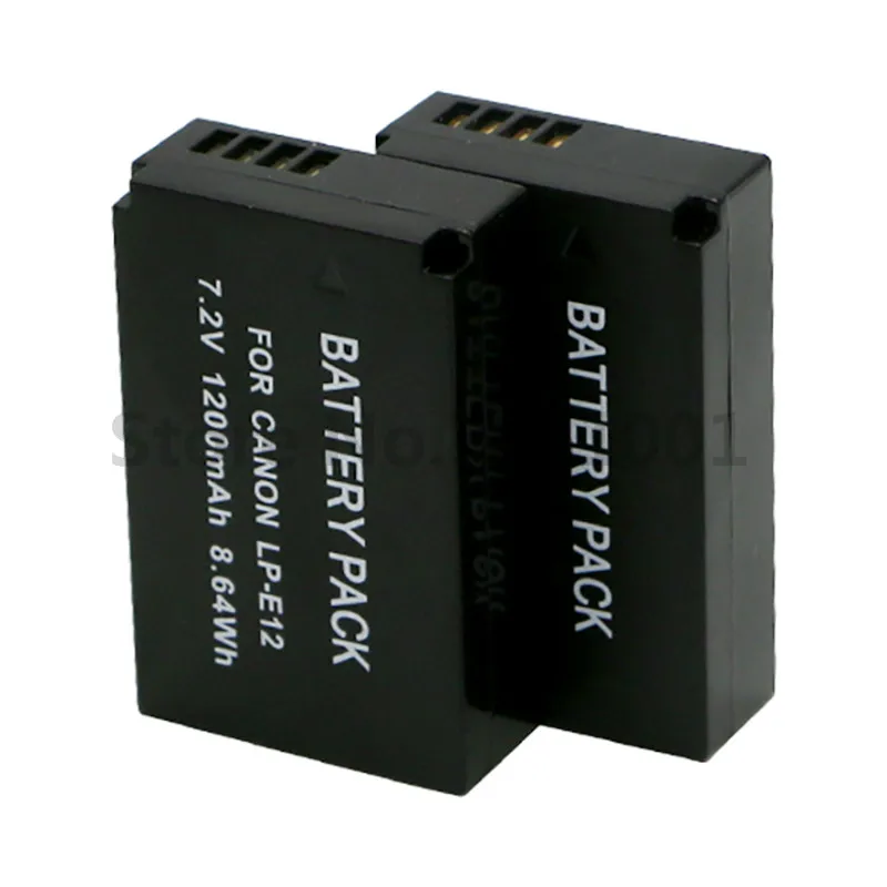 

LP-E12 Battery LP E12 LPE12 Batteries For Canon EOS M M2 100D Kiss X7 Rebel SL1