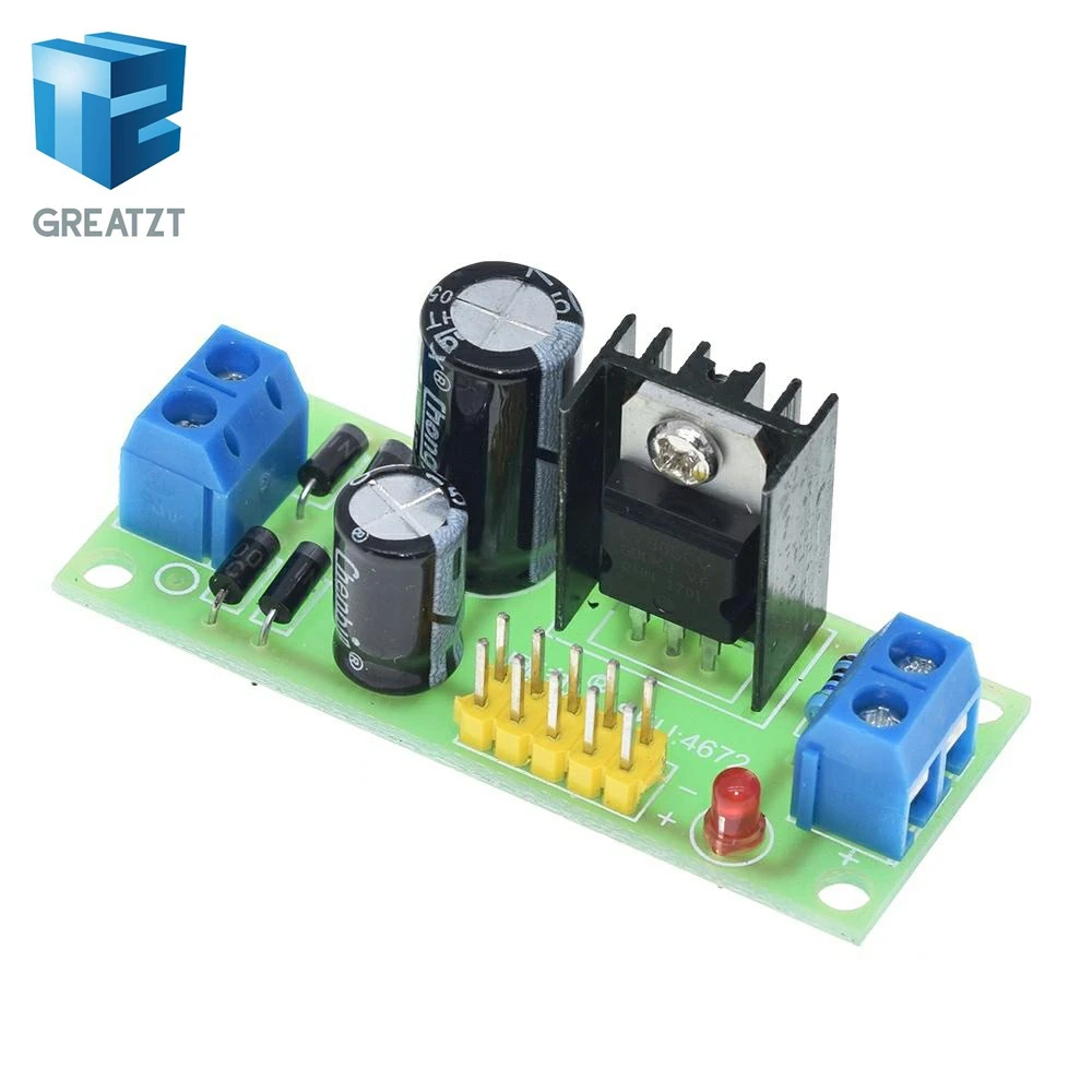 GREATZT L7805 LM7805 понижающая плата преобразователя 7 5 в 20 до В модуль питания
