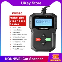 konnwei kw590 2020 obd car diagnostic tool eobd can code reader automotive obd2 scanner support multi brands cars languages