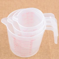 2505001000ml plastic transparent measuring cup jug pour spout surface kitchen supplies accessories for caking baking tools