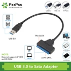 PzzPss USB SATA 3 кабель Sata к USB 3,0 адаптер до 6 Гбитс Поддержка 2,5 дюйма внешний SSD HDD жесткий диск 22 Pin Sata III A25 2,0