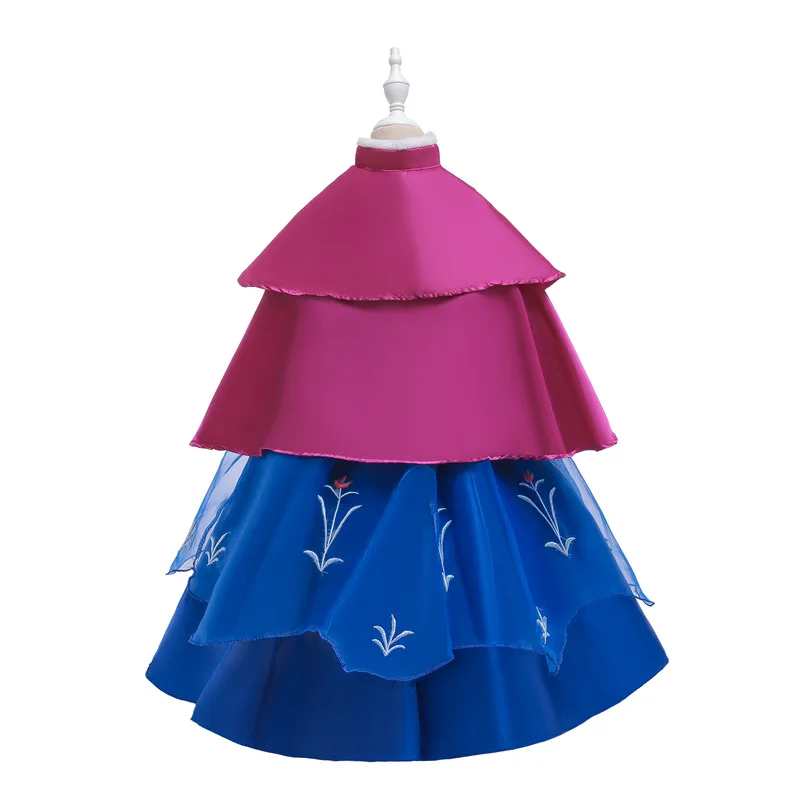 Kids Girls Cosplay Dress with Cape Teens Princess Party Costume Children Halloween Fantasy Up Birthday Gowns 2-8 Yrs | Детская одежда и