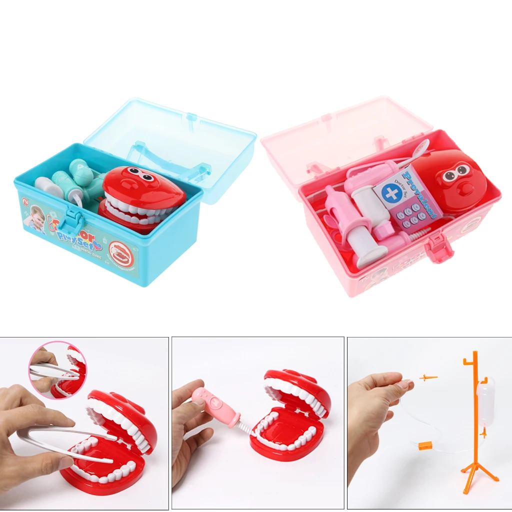 

15 Pieces Dentists Set Play Tools Simulation Medicine Kits Toy