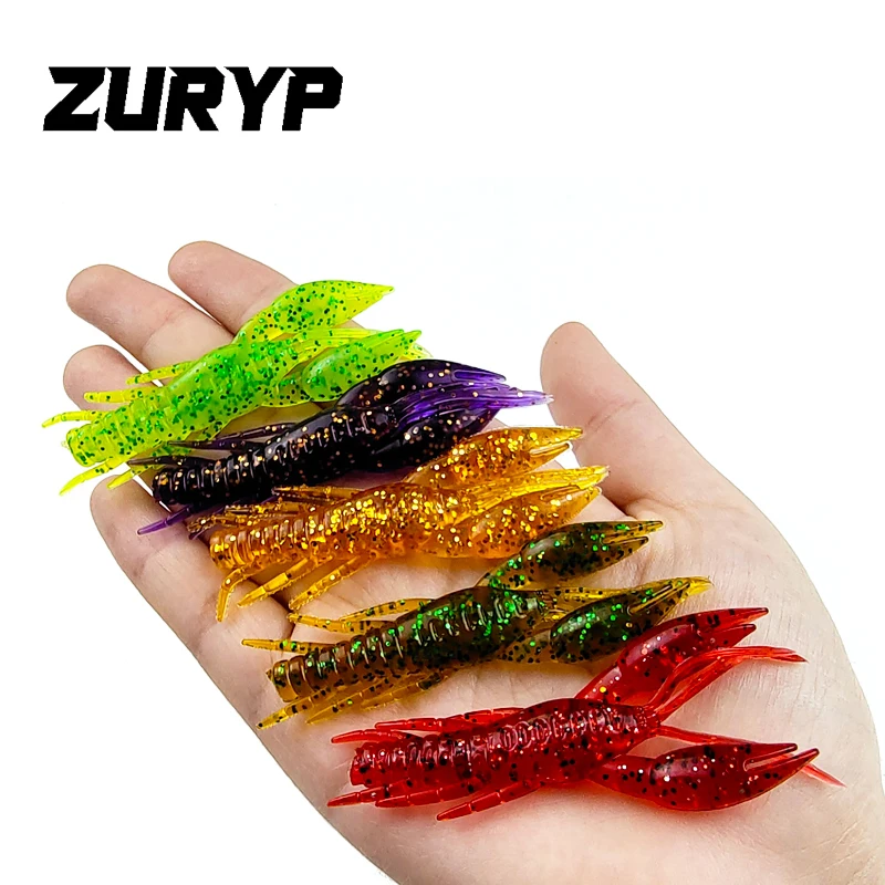 

4pcs/bag 5.5g 7.5cm Silicone Lifelike Shrimp Fishing Lures Soft Insect Simulation Bait Shrimp Bass Carp Artificial Tackle