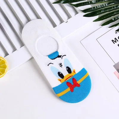 9 Женские носки Корея летние повседневные животные мультфильм утка, мышь Медведь лодыжки носки милые невидимые силиконовые скольжения лодка носки дропшиппинг - Цвет: 9