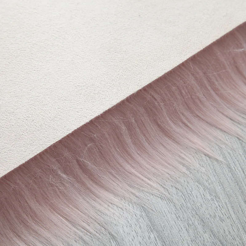 Однотонный ковер в форме сердца из искусственного меха имитация шерсти для пола