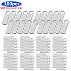 Флеш-накопители USB 100 шт.лот, 128 ГБ, usb флеш-накопитель, металлический флеш-накопитель с логотипом, флешка, карта памяти, 32 ГБ8 ГБ4 ГБ16 ГБ128 ГБ