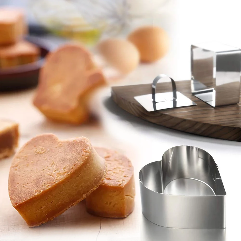 Набор из 3 колец для торта нержавеющей стали приготовления пищи кондитерских