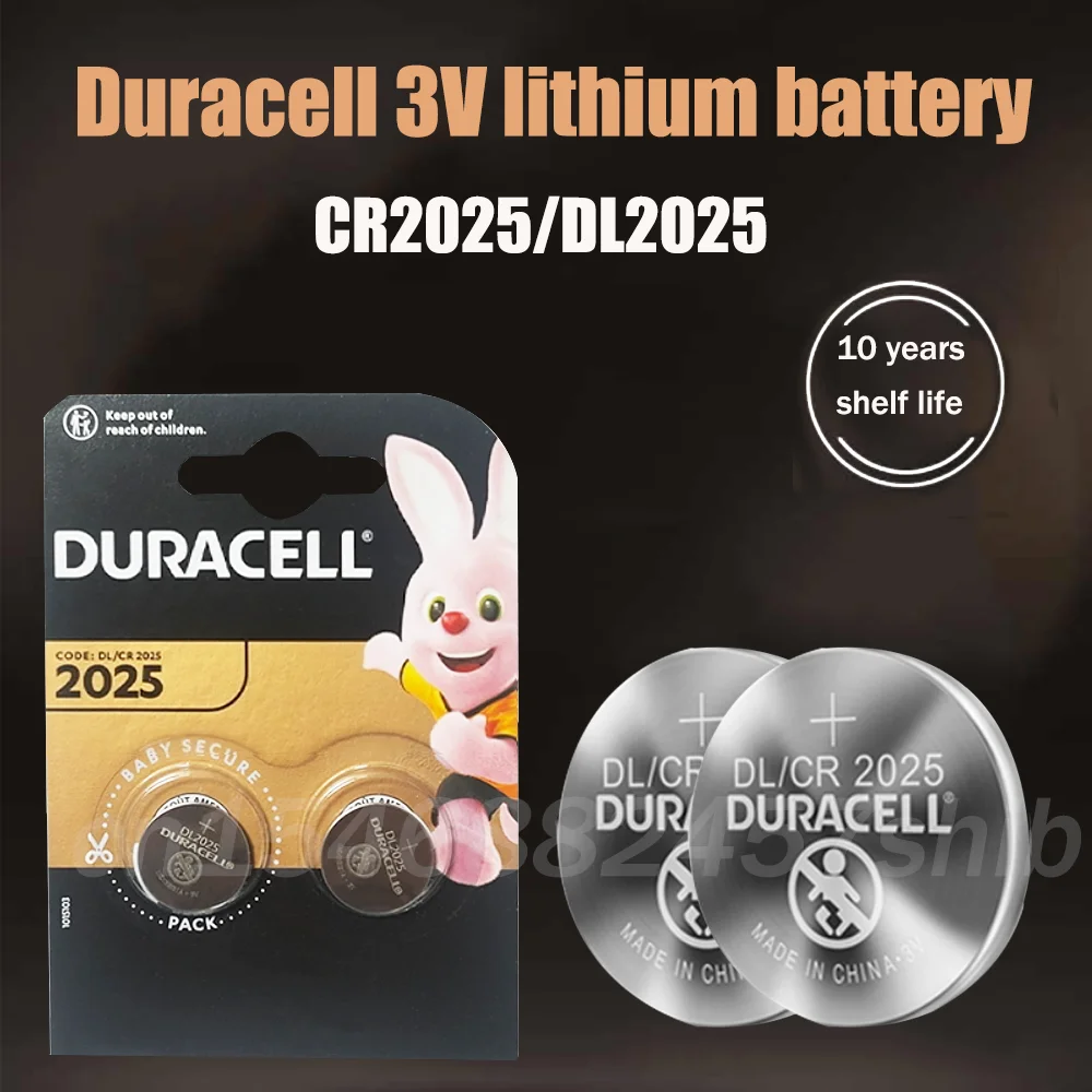 Кнопочная Монетка Duracell CR2025 3 в оригинальная для часов компьютеров пультов