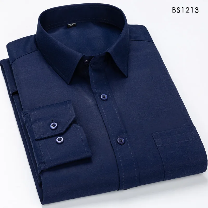 Брендовые новые дизайнерские рубашки в синюю полоску Camisa Social белый темно-синий классический приталенный костюм Foraml Мужская рубашка Корейская одежда для мужчин 6XL 7XL