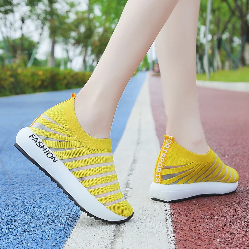 

Женские трикотажные лоферы, на плоской подошве, большого размера