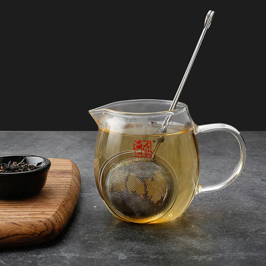 

1 PC Stainless Steel Tea Infuser Sphere Mesh Tea Strainer Coffee Herb Spice Filter Diffuser Handle Tea Ball