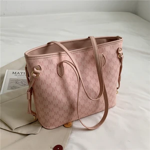 hot sale letter printing large capacity tote shoulder bags for women designer brand high quality shopper purses and handbag 2021 free global shipping