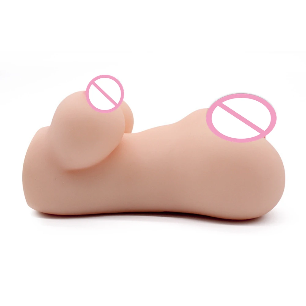 3D Мини силиконовая секс-кукла резиновая Вагина настоящая киска большая грудь