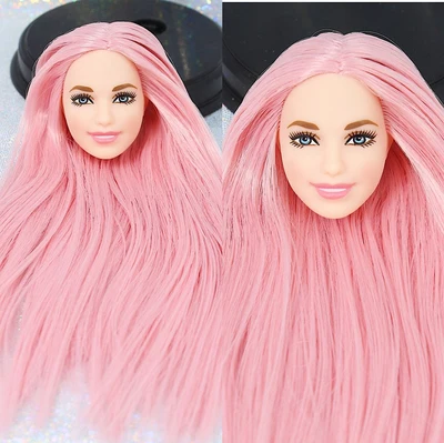 Качественная редкая Кукольная голова с длинными волосами Хороший макияж 1/6