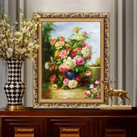 flower retro canvas high definition painting for living room wall art dining pictures home bedroom corridor decor hallway prints