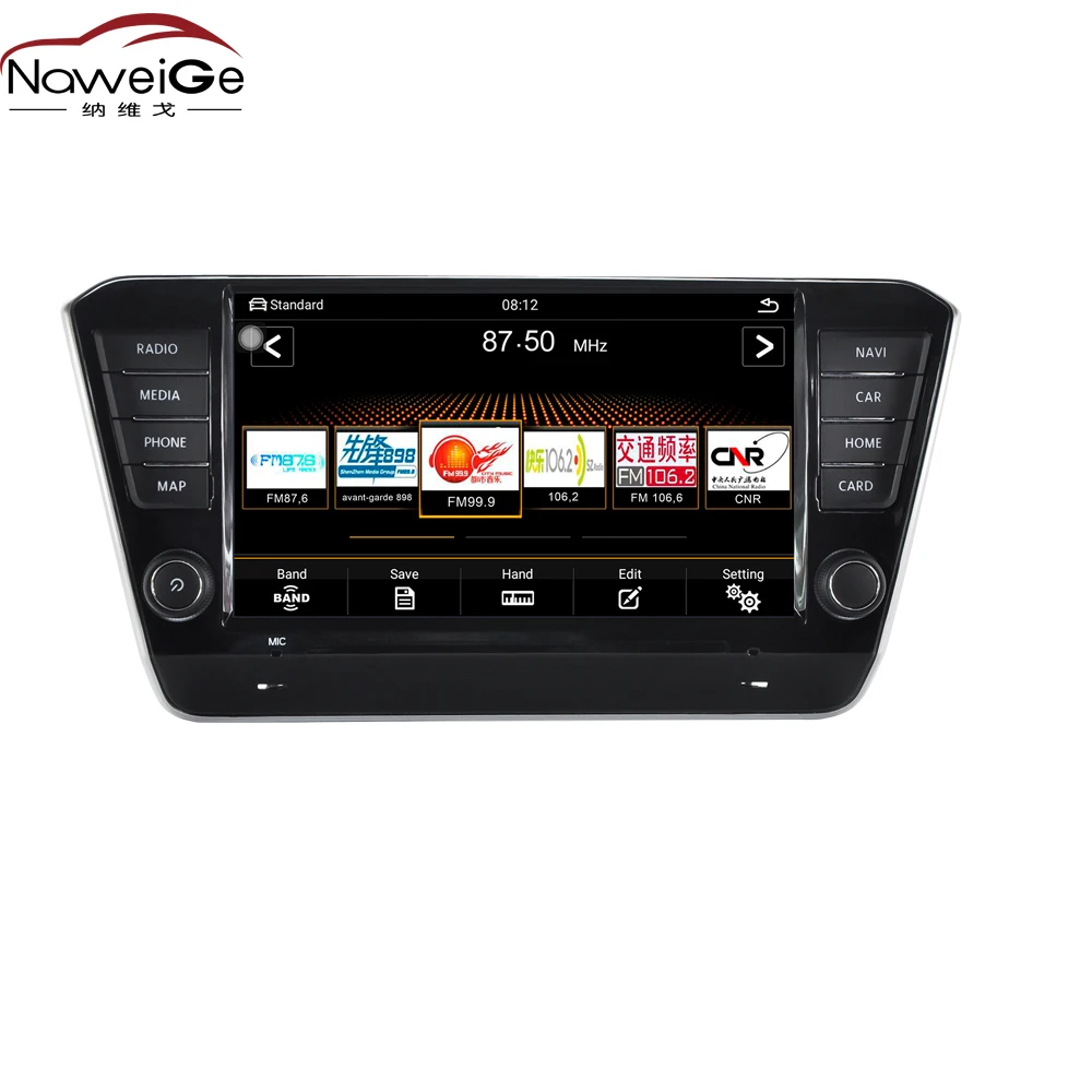 NaweiGe 9 дюймов MIB IV Android Octa core 8 1 2 + 32 ГБ Автомобильный dvd для Skoda Superb 2016 2018 Авторадио