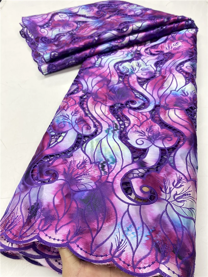 

В африканском стиле; Платья из сатина с кружевами и принтом ткань 2021 высокое качество кружева французская кружевная ткань с вышивкой нигери...