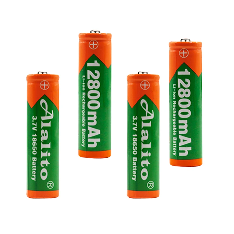 Оригинальная батарея 3,7 V 18650, литиевая батарея 12800 mah, перезаряжаемая литиевая батарея для фонарика, фонарь, аккумулятор, дропшиппинг