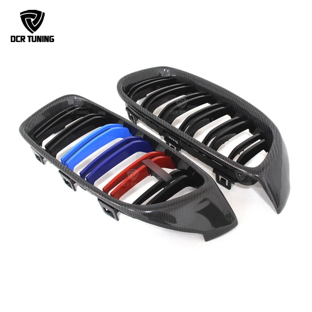Передняя решетка из углеродного волокна для BMW 4 серии F32 F33 F36 &amp F82 F83 M4 F80 M3 2014 - UP с