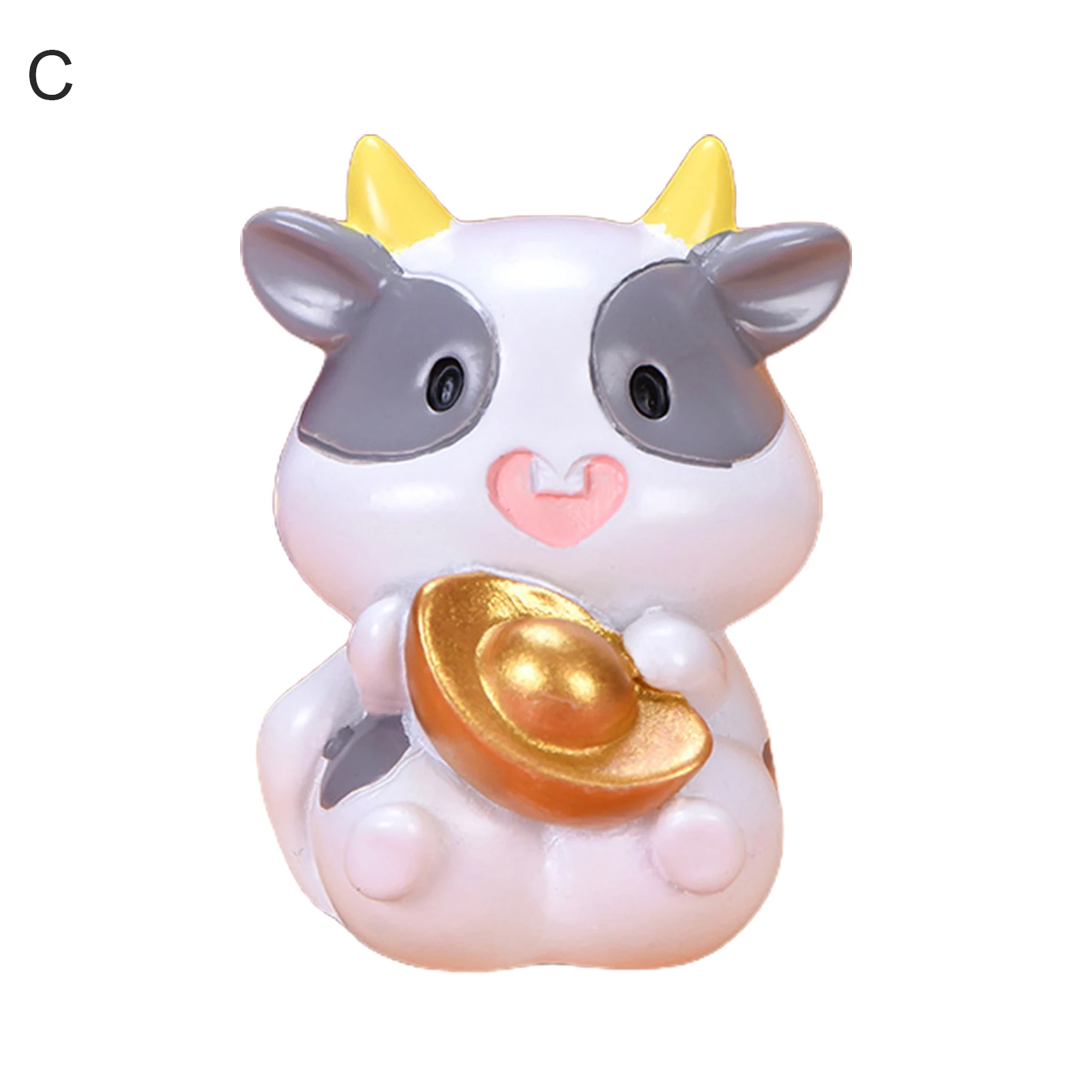 

2021 Micro Landscape Desktop Small Ornaments Fortune Cows Model Toy Car Decor Gift Fairy Garden Bonsai DIY Mini Accessories