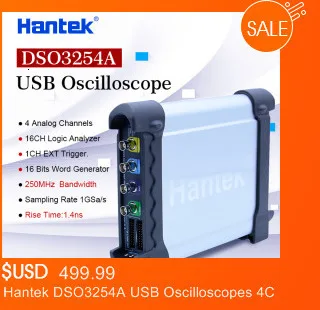 Hantek 4032L PC USB логический анализатор 2 Гбит Глубина памяти 150 МГц полоса пропускания 32 канала Осциллограф США/ЕС разъем