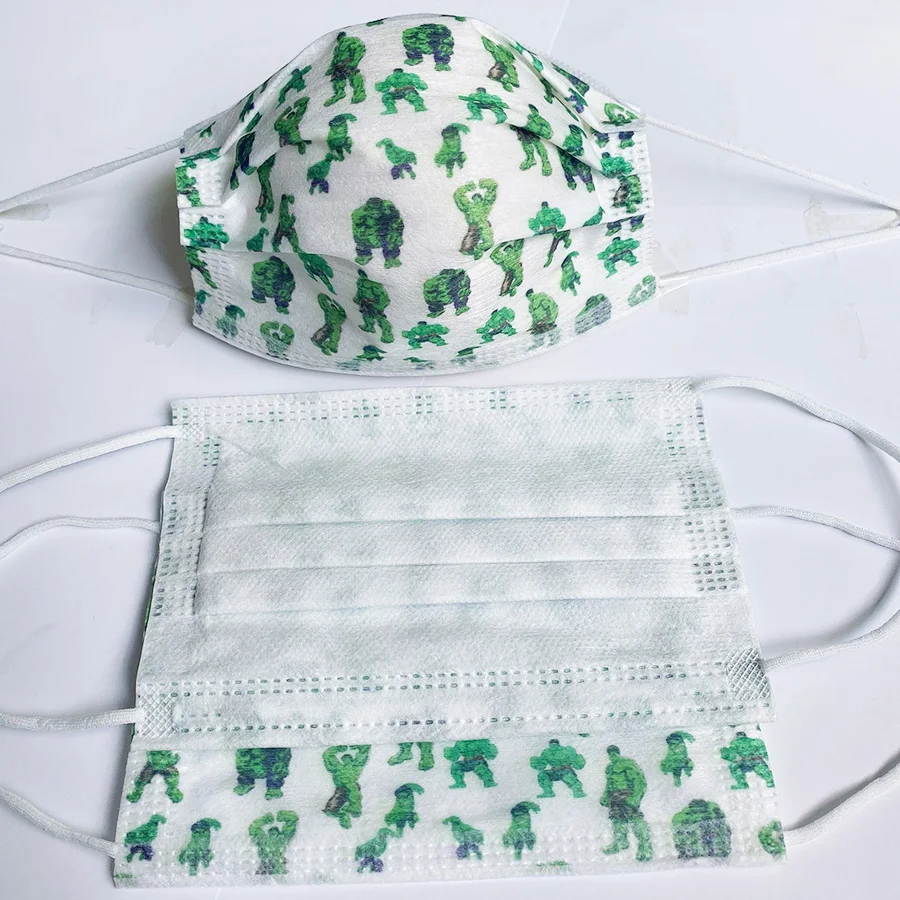 50/10 шт. детская трехслойная маска для лица | Тематическая одежда и униформа
