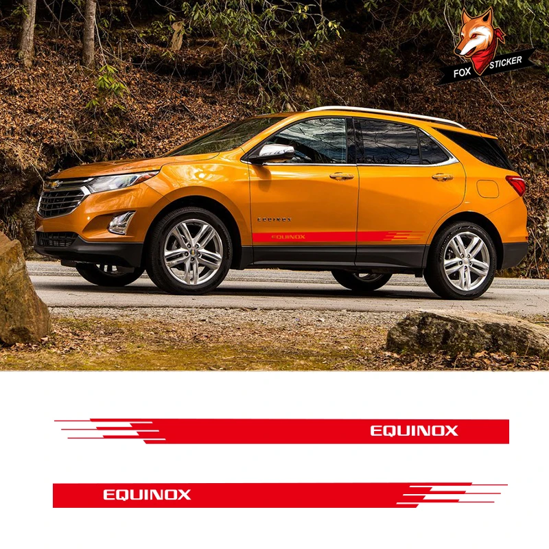 2 шт. глянцевые автомобильные боковые наклейки виниловые полосы графика кузова