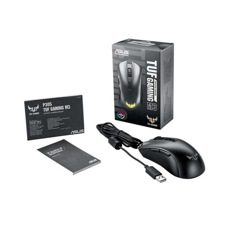 

Original ASUS Mouse TUF Gaming M3 7000 DPI Wired Mouse RGB Light-emitting Gaming Agent