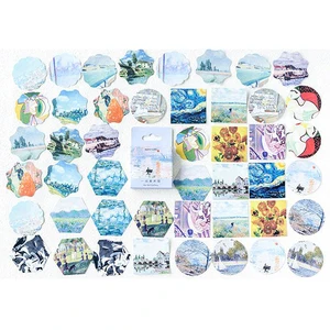 46 шт.кор., наклейки для художественной галереи, для творчества, дневника, скрапбукинга, наклейки; Классические игрушки, для детей