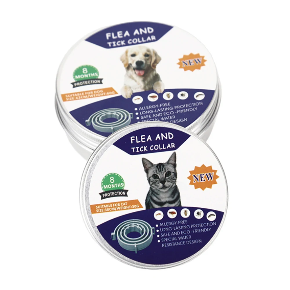 Прочный серый репеллент от насекомых SOLEDI ошейник паразита для питомцев туризма