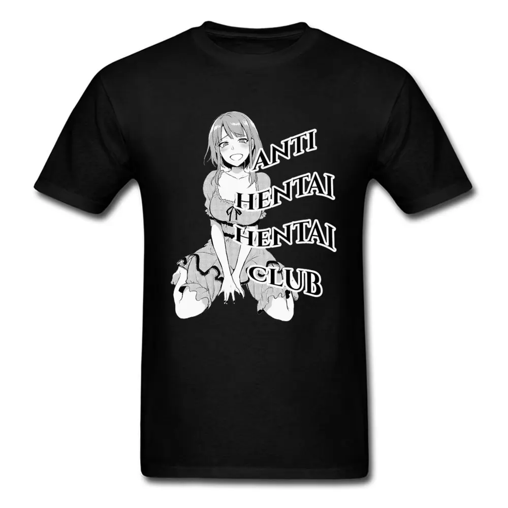 

Baka Waifu Ahegao Otaku Janpanese Anime Funny Tee-Shirt Manga Pinup Girl Comic 100 Percent Cotton Man T-shirts Free Shipping