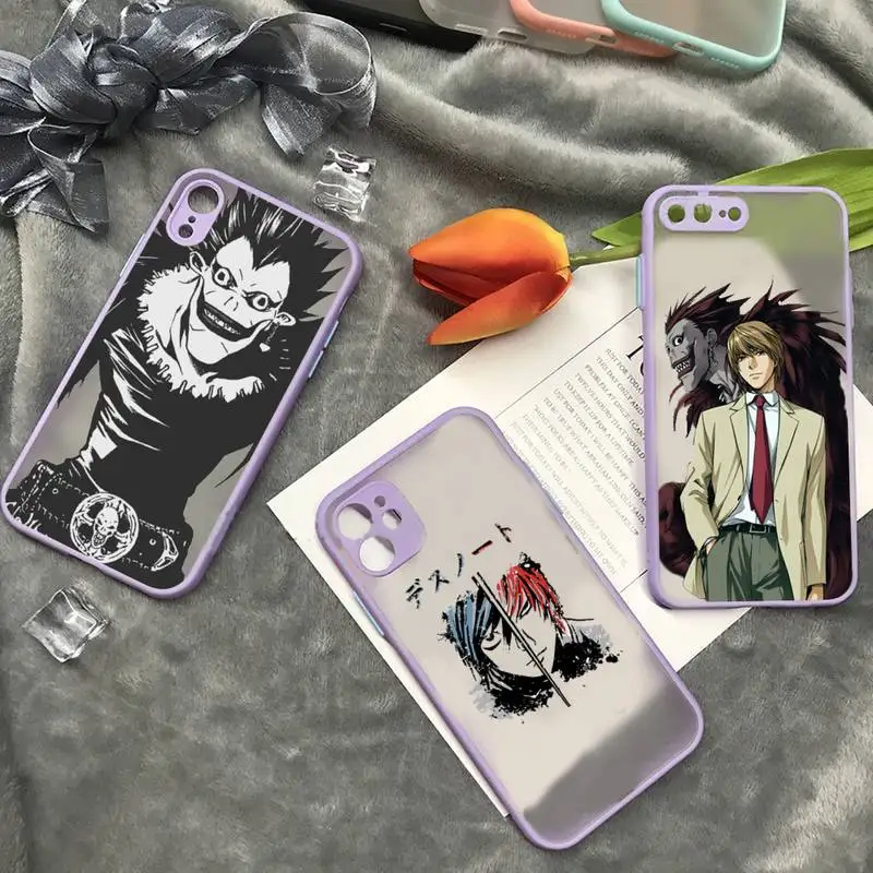 

Anime Manga Death Note Ryuk Phone Case matte transparent For iphone 7 8 11 12 plus mini x xs xr pro max cover