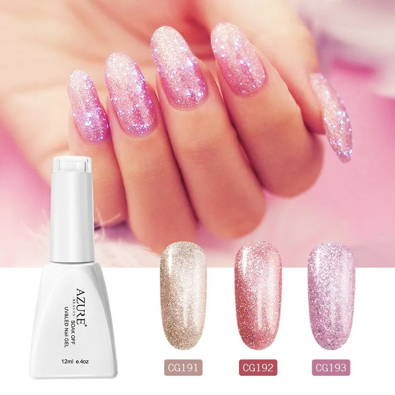 12ml Galaxy Nail Gel Polish Semi Permanent Neon Shimmer Shining UV Gel Polish Varnish Shiny Glitter Led Nail Enamel Gel
