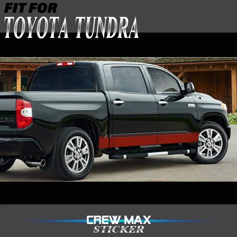 

classic stripes racing flag pickup side door decal vinyl graphics sticker kit for toyota tundra