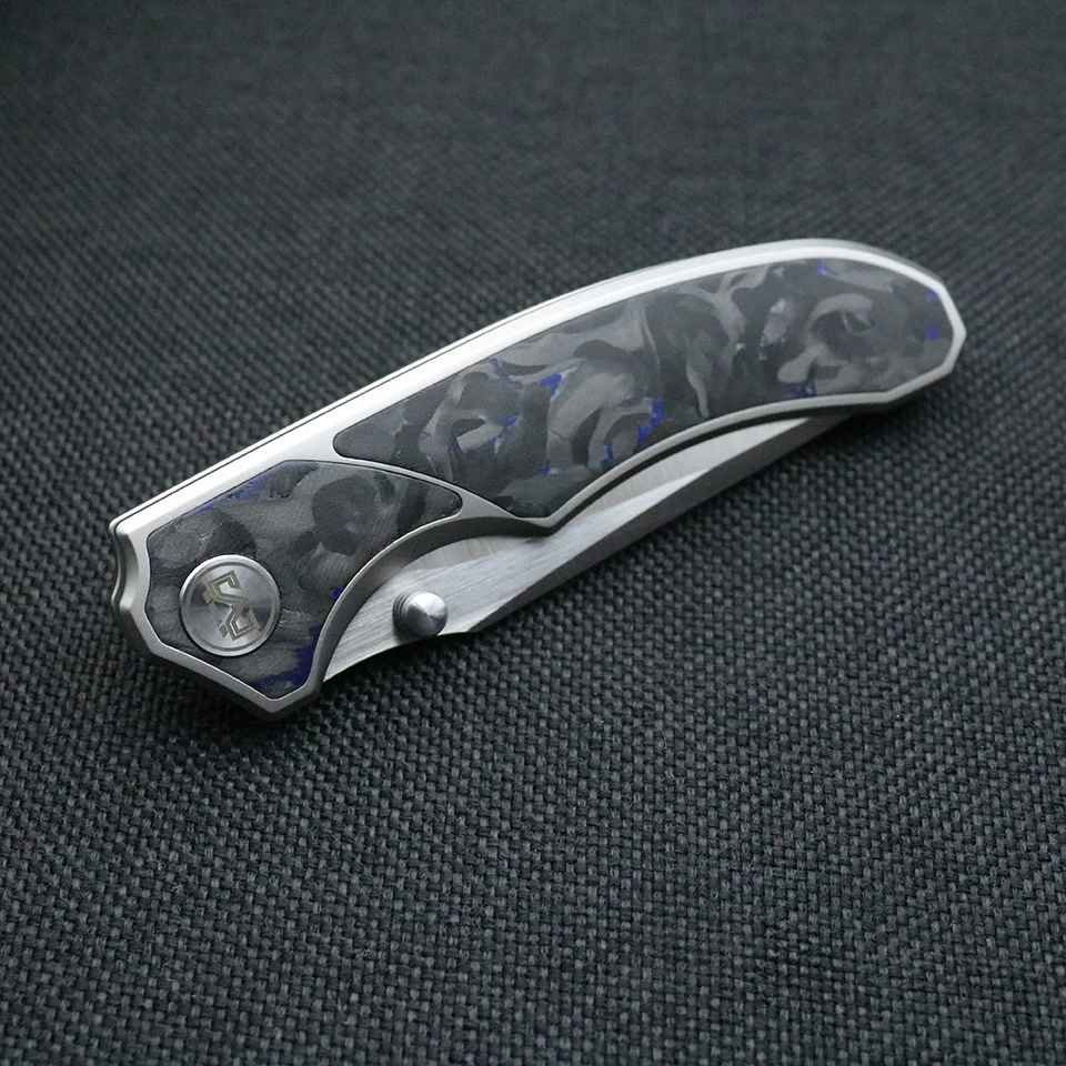 Miguron ножи Centurion II складной нож Синий мрамор углеродное волокно ручка 3 5 &quotS90V