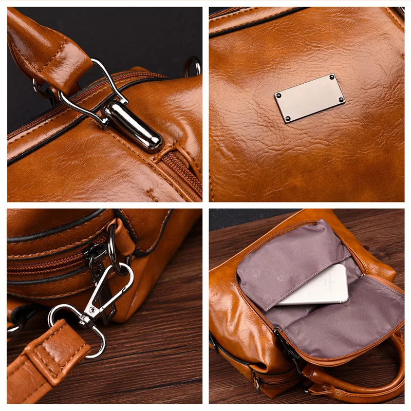 2021 винтажные сумки на плечо модные однотонные молнии для женщин большая