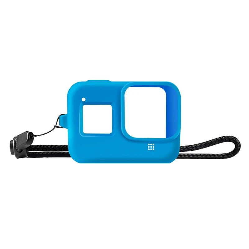 Для GoPro 8 аксессуар Мягкий силиконовый чехол Защитный корпус силиконовый чехол для Go Pro Hero 8 черная Экшн-камера - Цвет: Blue