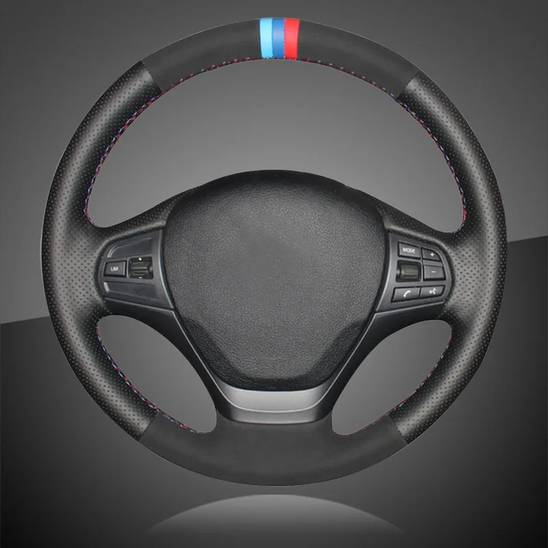 Автомобильная Оплетка на руль для BMW F30 316i 320i 328i сшитые вручную Чехлы рулевого