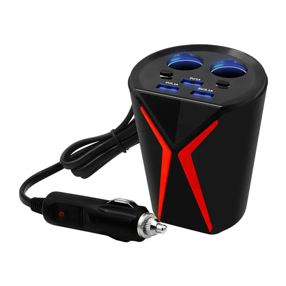 Многофункциональный адаптер питания 3 usb-интерфейса автомобильное зарядное