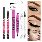 Карандаш для подводки глаз, двухсторонний маркер для печати, подводка для глаз, ручка для штампов, водостойкая стойкая Черная Подводка для глаз, ручка, инструменты для макияжа