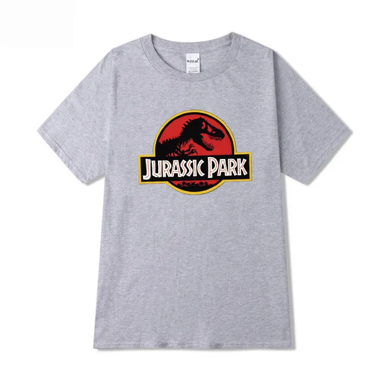 Gray TX44 Jurassic Park женские футболки летняя футболка с короткими рукавами и буквенным принтом уличная Футболка женская футболка больших размеров женская S-2XL - Цвет: Gray TX44