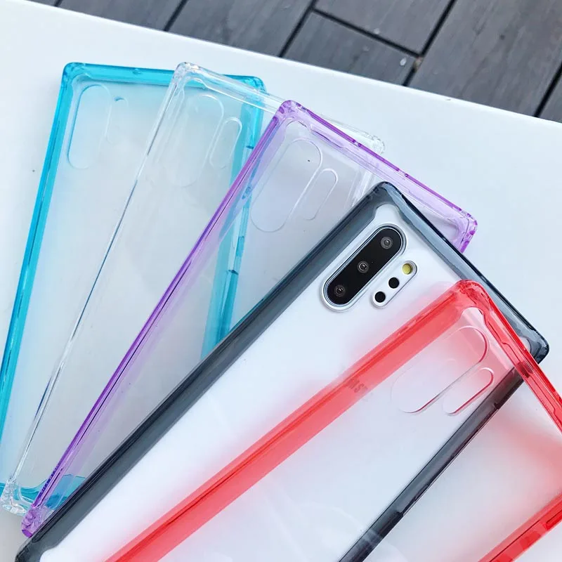 Акриловый Жесткий ПК + Мягкий ТПУ для Galaxy Note 10 S10 A70 A10 A40 A20 A50 чехол IPhone 11 Pro Max XS MAX XR X 8
