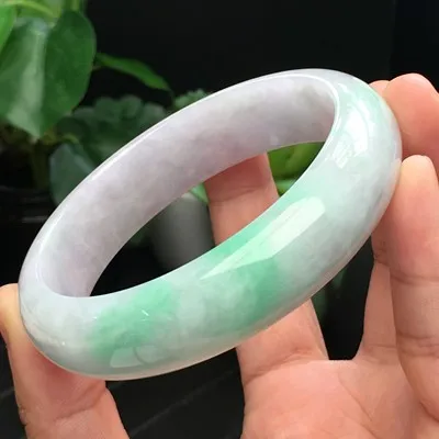 

Ювелирные изделия Zheru из натурального бирманского нефрита 54-64 мм светильник лый двухцветный браслет, элегантные украшения принцессы, лучши...