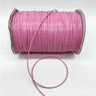 Шнур из искусственной кожи, 0,50,81,01,52 мм, розовый, вощеный, для ожерелья, браслет Шамбала, для самостоятельного изготовления ювелирных изделий