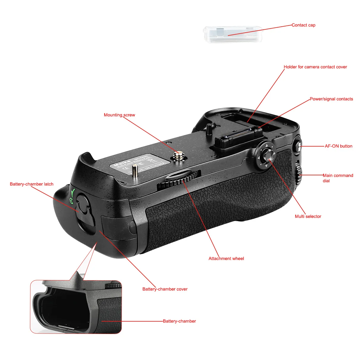 Батарейный блок Meike MKD800 MK-D800 для Nikon D800 D810 D800E как фотоэлемент + 1 батарея - купить по